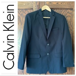 Calvin Klein black suit jacket pants